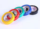 0.13mm Thickness PVC Electrical Tape , Rubber Adhesive Coloured Insulation Tape
