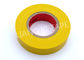 Yellow Rubber Adhesive Electrical PVC Insulation Tape 0.10mm - 0.22mm Thickness